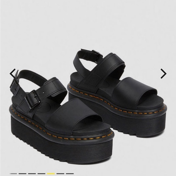 Dr.Marten VOSS WOMEN'S LEATHER STRAP PLATFORM SANDALS size 9 - Picture 8 of 8